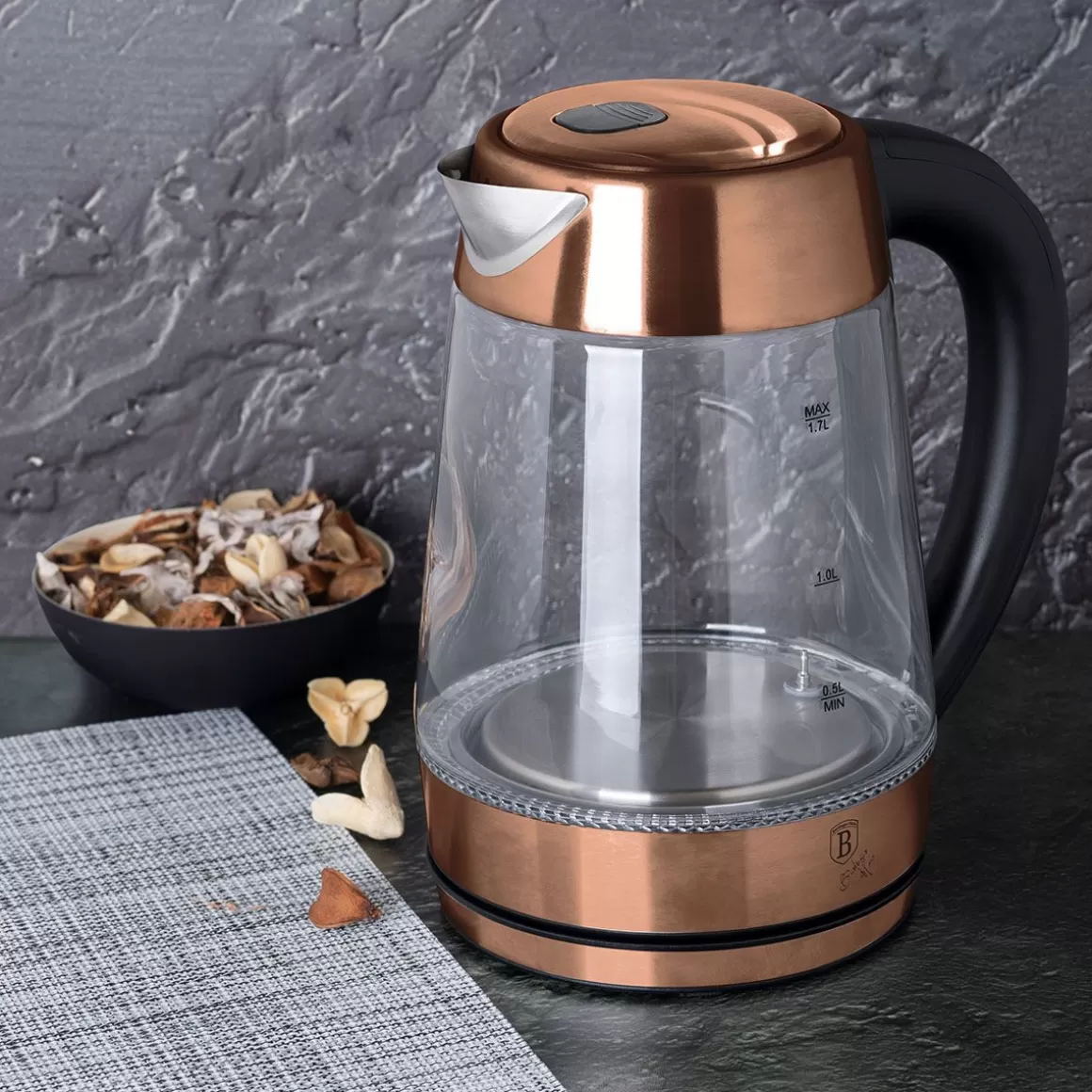 BERLINGER HAUS Czajnik Elektryczny Rose Gold Z Regulacja Temperatury 1,7 L