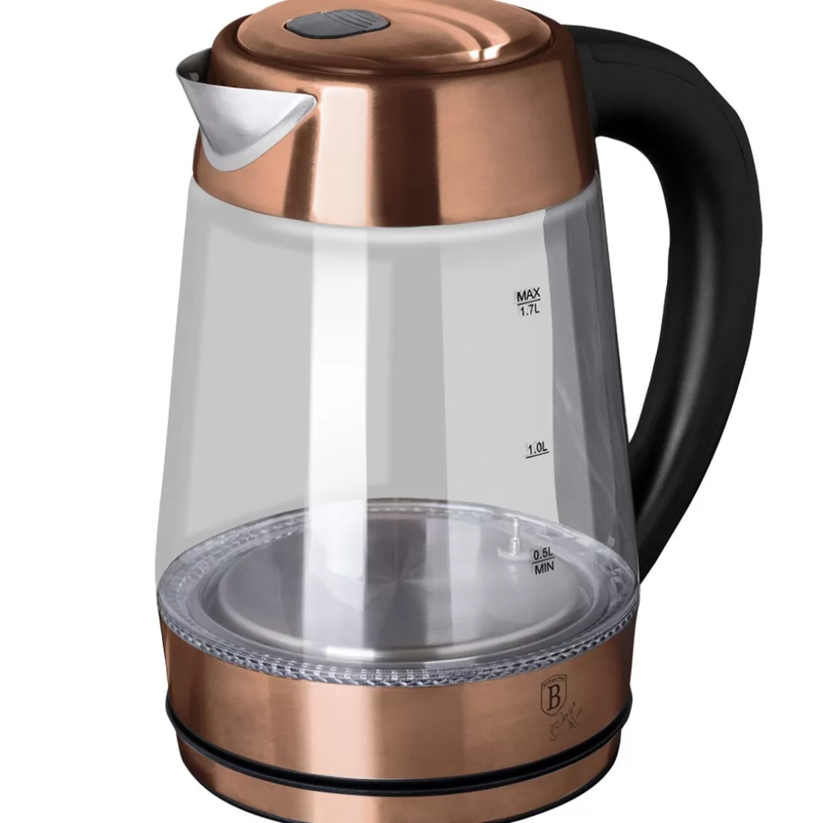 BERLINGER HAUS Czajnik Elektryczny Rose Gold Z Regulacja Temperatury 1,7 L