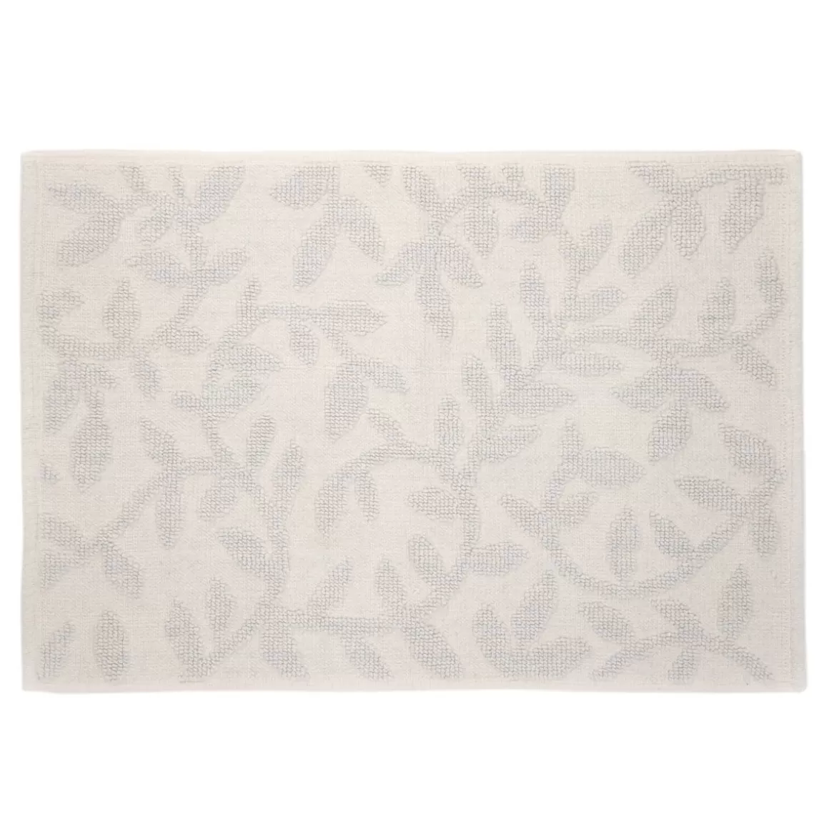 HOMLA Dywanik Lazienkowy Chelli Zakardowy Bezowy W Listki 50X70Cm