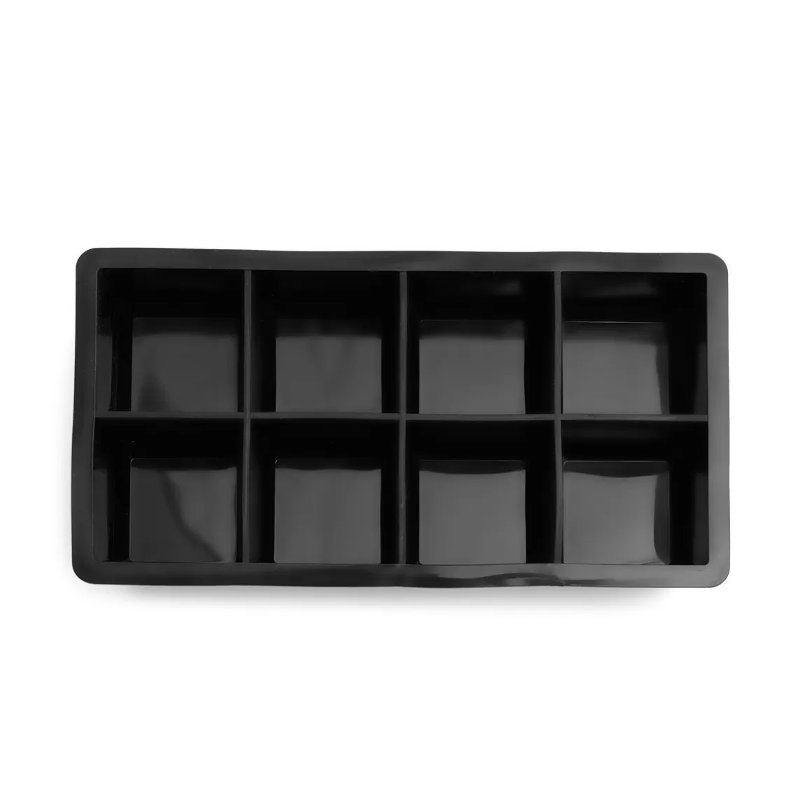 HOMLA Forma Alcole Na Kostki Lodu Kwadratowe Czarna 22X11 Cm