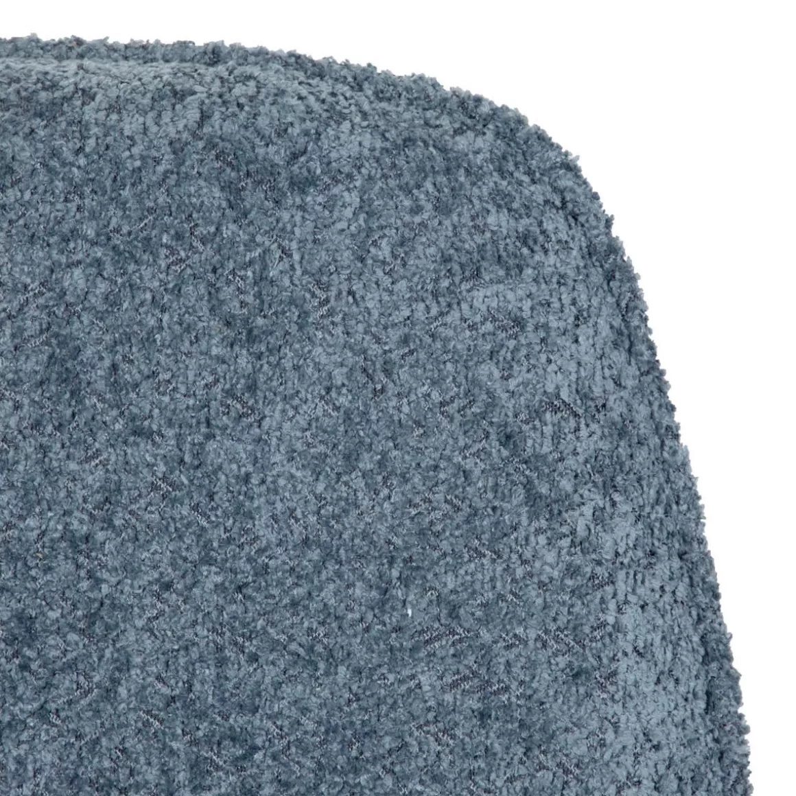HOMLA Fotel Lunaire Obrotowy W Tkaninie Teddy Boucle Granatowy 86X76X87 Cm