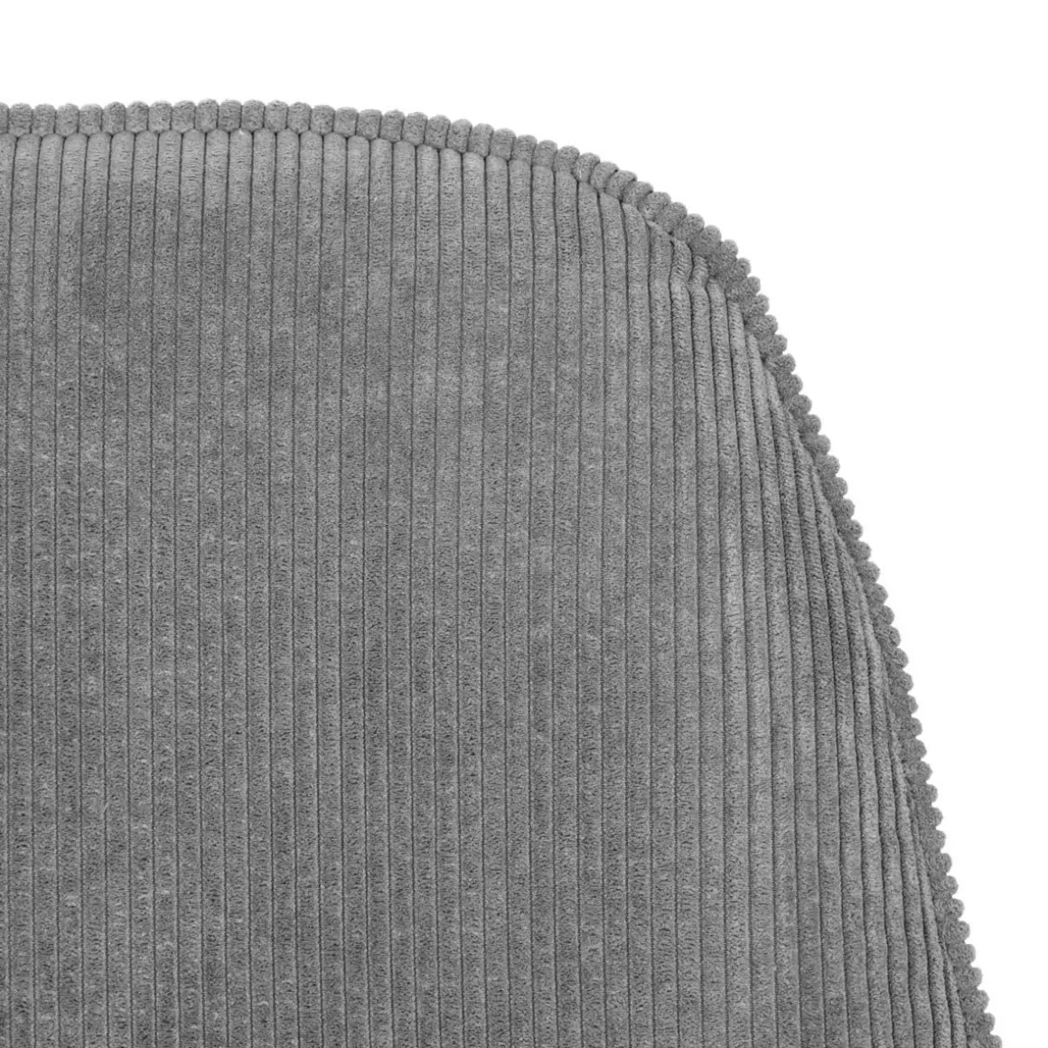 HOMLA Fotel Lunaire Obrotowy W Tkaninie Teddy Boucle Szary 86X76X87 Cm