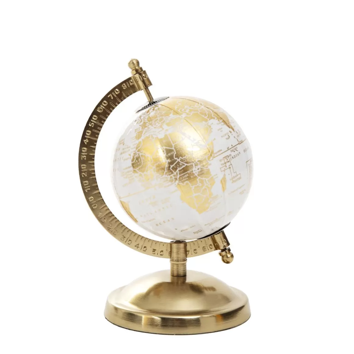 HOMLA Globus Dekoracyjny Globe Zloty 13X10X18 Cm