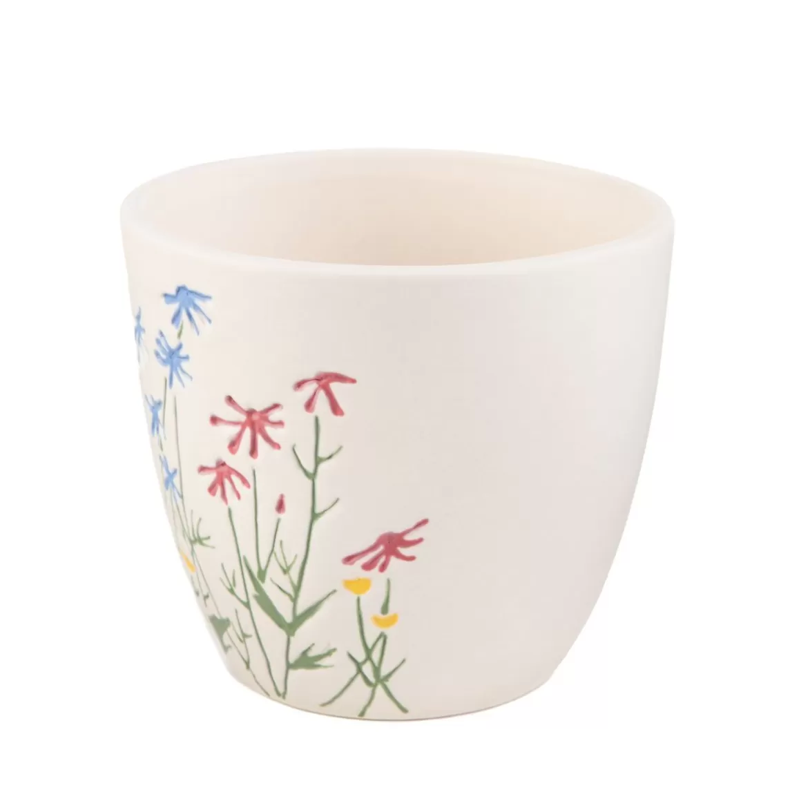 HOMLA Oslonka Na Doniczke Meadow W Kolorowe Kwiaty 13X12X11 Cm