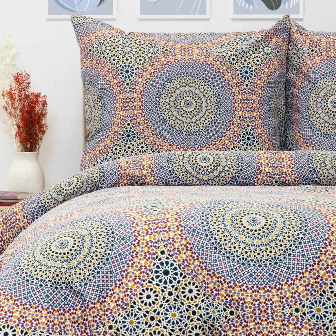 HOMLA Pościel Antone Z Mikrofibry Wzor 140X200 Cm + 1*70X80 Cm