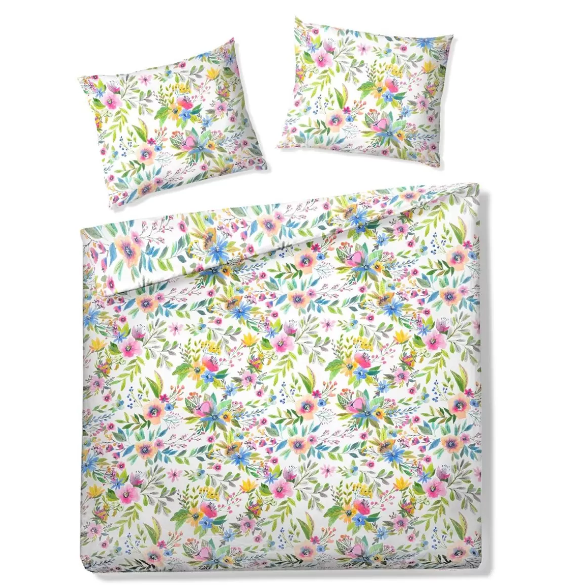 HOMLA Pościel Floral Z Mikrofibry W Kolorowe Kwiatki 160X200 Cm
