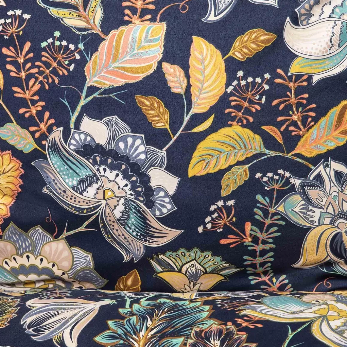 HOMLA Pościel Otamo Z Mikrofibry W Liscie I Kwiaty 200X220 Cm