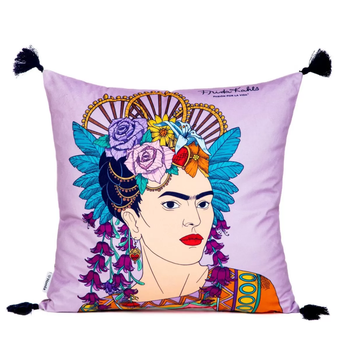 HOMLA Poszewka Frida Kahlo Z Fredzlami 45X45 Cm