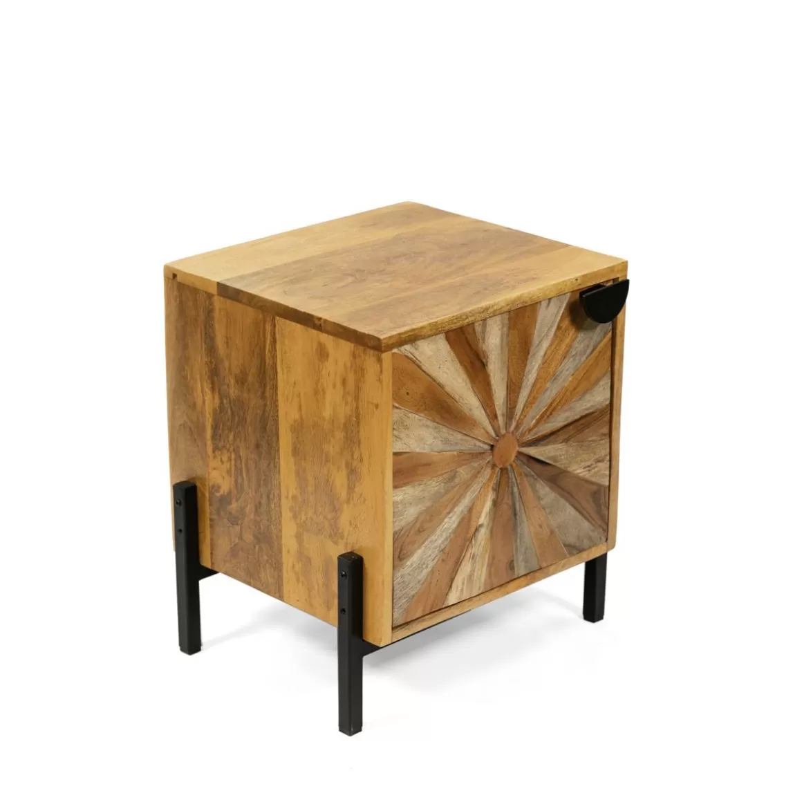 HOMLA Szafka Nocna Tropea Lite Drewno Mango Z Akacja 38X35X45 Cm