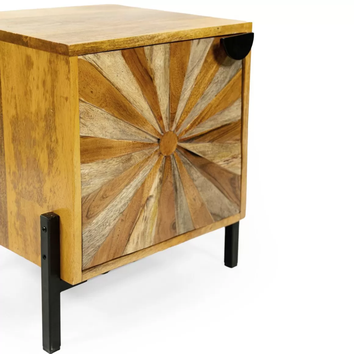HOMLA Szafka Nocna Tropea Lite Drewno Mango Z Akacja 38X35X45 Cm