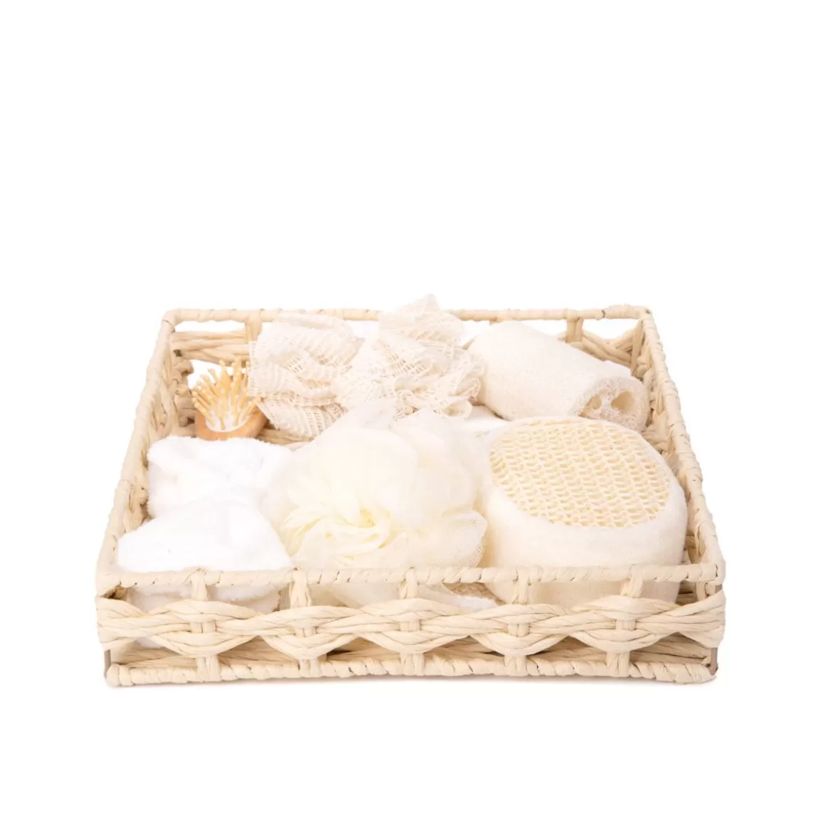 HOMLA Zestaw Akcesoriow Do Pielegnacji Ciala Wellness 7 Szt 30X30X6 Cm